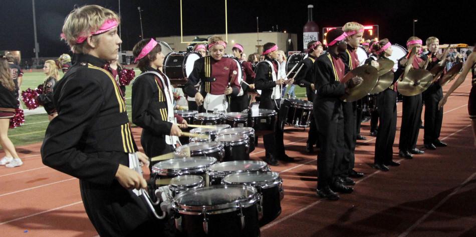 Percussion brings the beat to marching band
