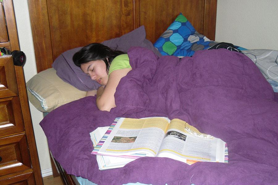 Getting enough sleep is a high school fantasy