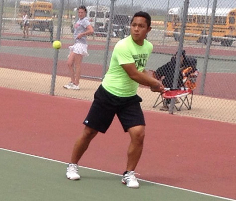 Adrian Montes plays in the Del Valle tournament, Friday, March 21.