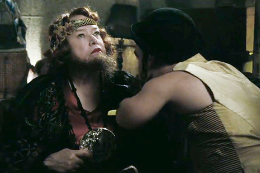 Kathy Bates plays the beared lady in the fourth season of American Freak Show.