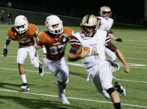 Quarterback Billy Ray McCrary rushed for three of the Raiders' six touchdowns in the 48-3 win over Westwood.
