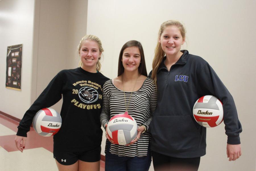Taylor Black, Morgan Currie, and Emily Hannaway were selected as members for  an all- area volleyball team.