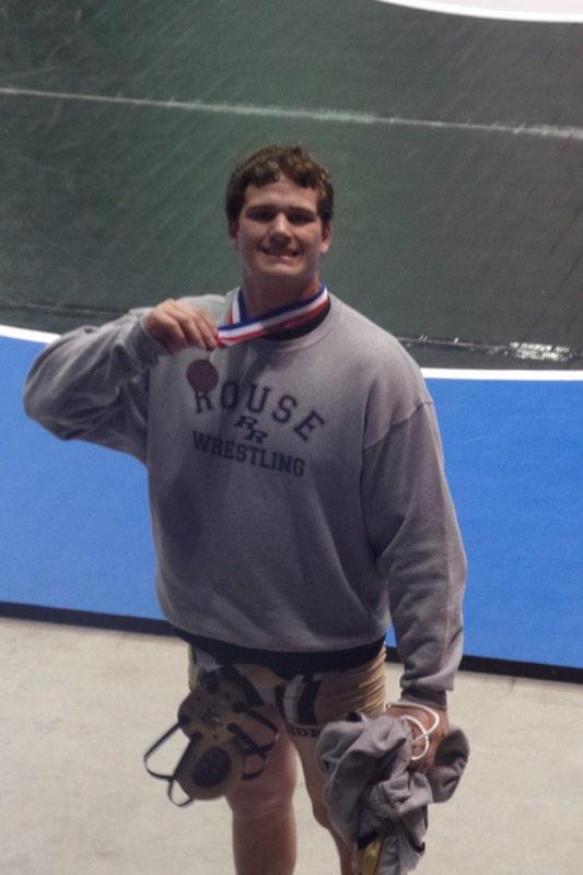 Jake Moser finished third in the heavy weight division at Cy-Fair, Jan. 2-3.