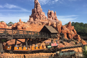 Thunder Mountain in a roller coaster ride at Disney World. The best way to avoid long lines on this ride and other Disney attractions is to use the FastPass system.