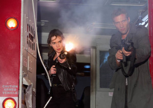 Emila Clark plays Sarah Connor in the new Terminator reboot.