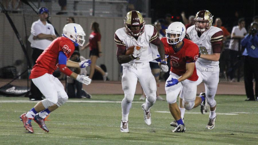 Senior running back Marquis Simmons was the leading rusher for the Raiders in the Leander win.