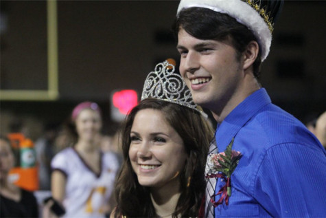 Sydney Lemanski and Dustin Asbury were named Queen and King at the 2015 Homecoming ceremony.
