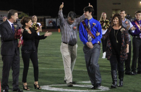 Senior Dustin Asbury is named the 2015 Homecoming King.