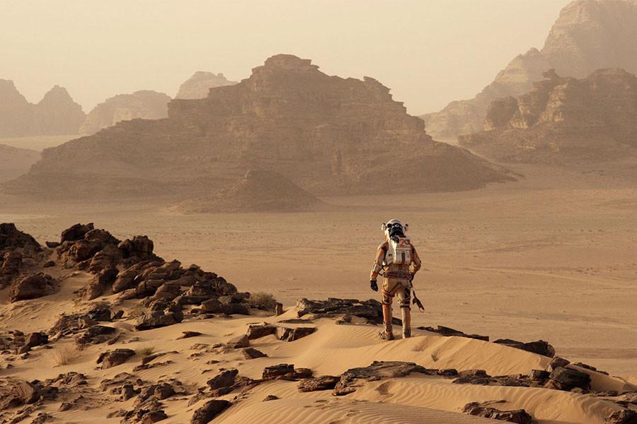 Matt Damon plays Mark Watney, a NASA botanist stranded on Mars.