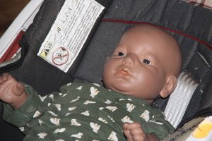 The infant simulators acted like real babies, needing to be fed, burped and put to sleep. 