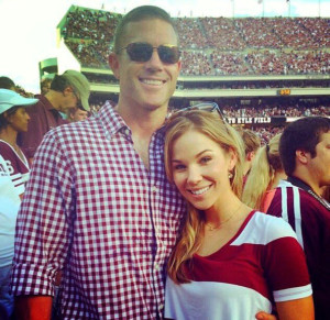 Luke Cannon and his girlfriend at Kyle Field.