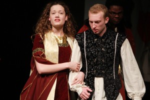 Queen Isabella (Juju Gwin) and Christopher Columbus (Chet Hamilton)