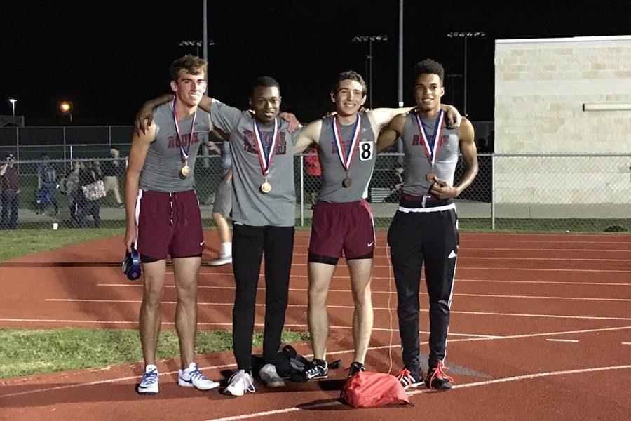 The boys 4x400 relay took fourth at area.