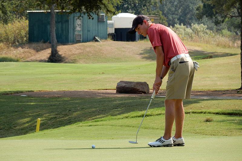 Senior Colin Massey finished 10th at the varsity boys district tournament.