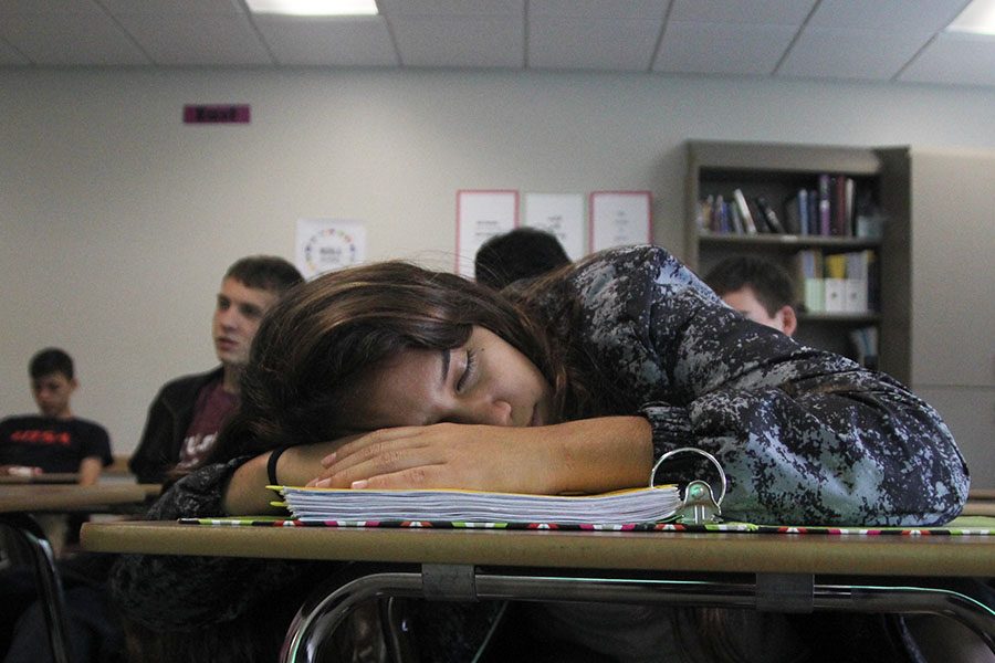 Students can drift off in class if theyre not getting enough sleep at nights.