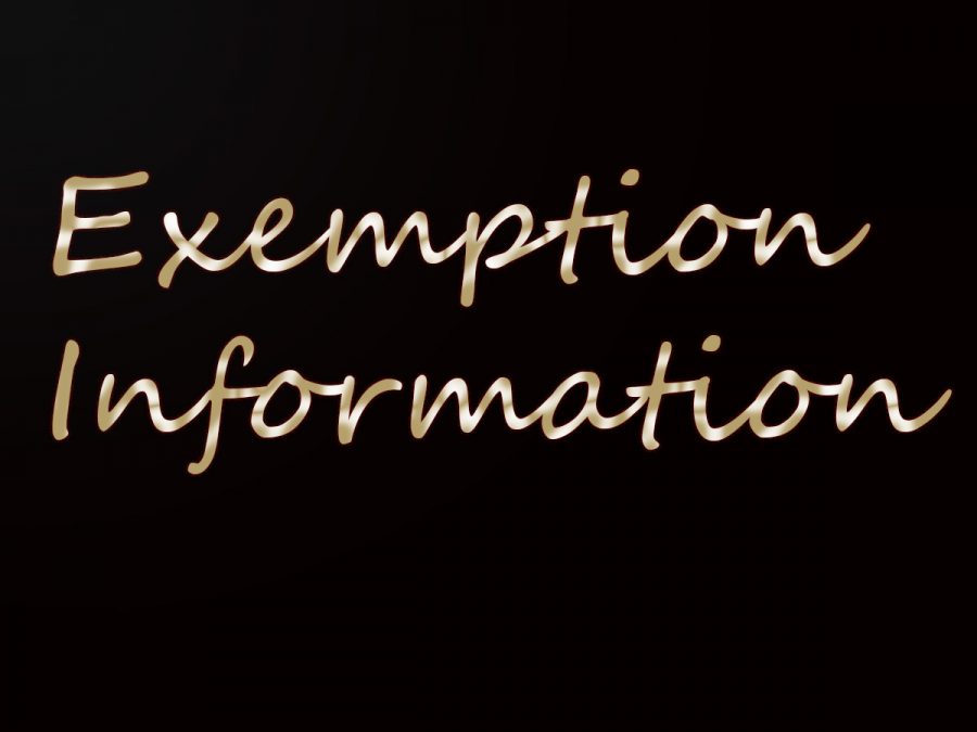 Exemption policy & information