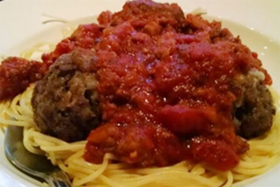 The spaghetti and meatballs from BJs.