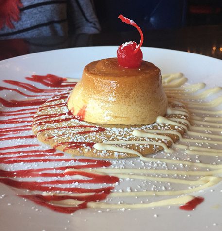 The flan from Blue Corn Harvest Bar and Grill.