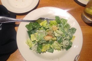 Caesar salad at Johnny Carino's.