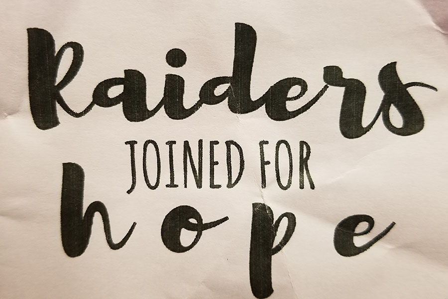 Raiders Joined for Hope