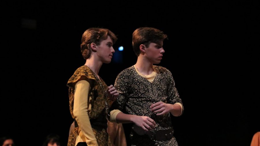 BROTHERS IN ACTION Juniors Will and Sam Ingram play the roles of Antipholus of Syracuse and Ephesus in theatres fall show, Comedy of Errors