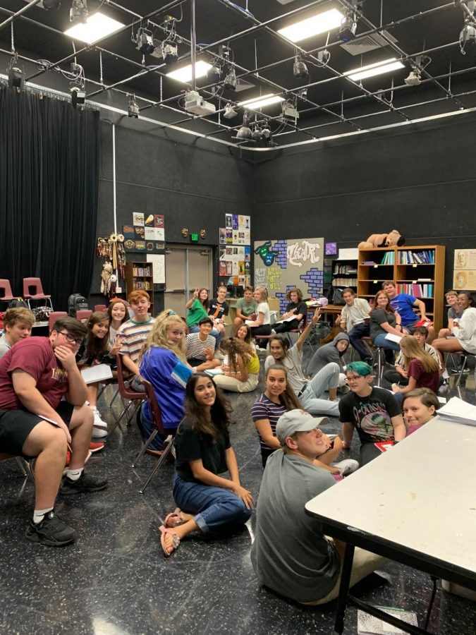 Theatre class on the first day of school, excite dto learn and meet new people