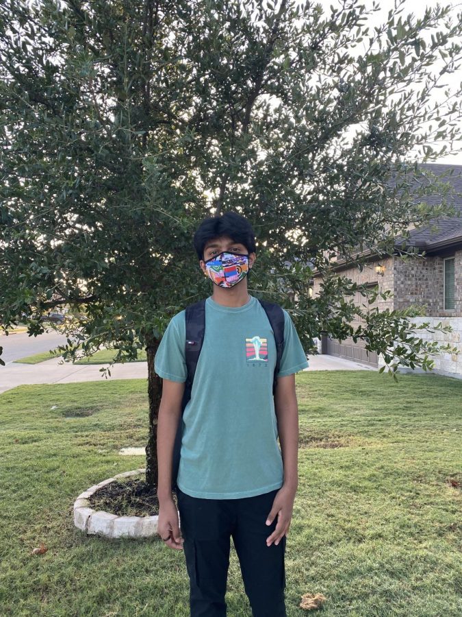 For the first time in over a year, Pranav Boopalam suits up for his first day of junior year.