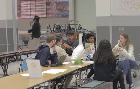 The UIL math team prepares for their competition.