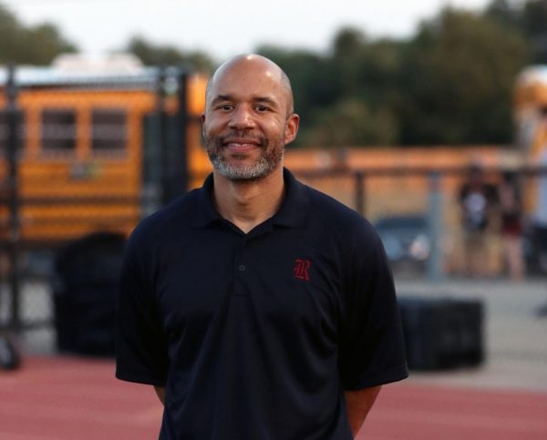 Principal Vincent Hawkins experiences  the first home football game of the 2024 season. Rouse beat Anderson High School 42-21 on Friday September 1st. 